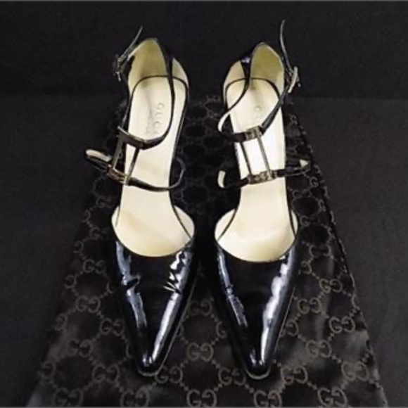 Gucci 101 0452 Pointed Toe 4" Heels, Size:7.5 - Picture 2 of 16